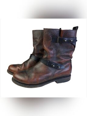 Rag & Bone Handmade Goodyear Welt Leather Moto Boots | EU 37 US 7